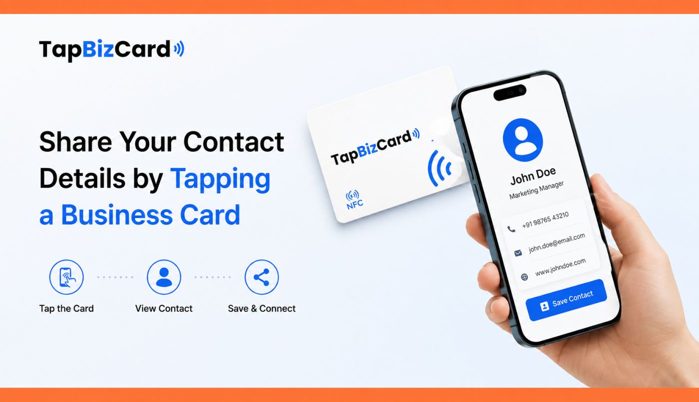 How to Share Your Contact Details by Tapping a Business Card on a Phone